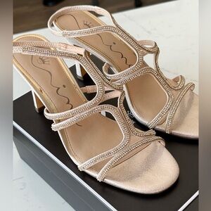 Dressy Jeweled Strappy Heel